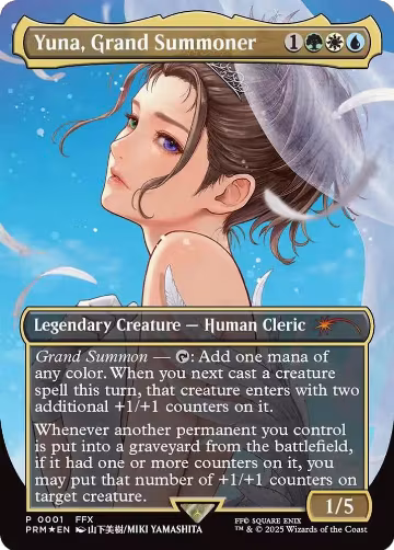 Yuna, Grand Summoner (Borderless) (1), WPN & Gateway Promos — Magic card price