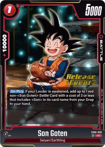 Son Goten - FB08-008 (FB08-008), Saiyan's Pride Release Event Cards — DB Fusion card price