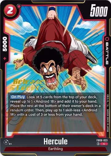 Hercule (FB08-023), Saiyan's Pride Release Event Cards — DB Fusion card price