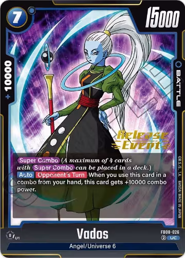 Vados (FB08-026), Saiyan's Pride Release Event Cards — DB Fusion card price
