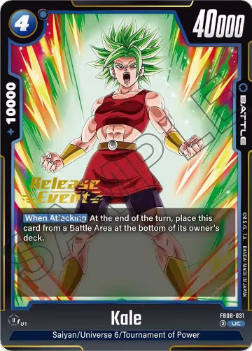Kale - FB08-031 (FB08-031), Saiyan's Pride Release Event Cards — DB Fusion card price