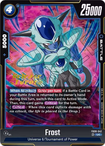 Frost (FB08-042), Saiyan's Pride Release Event Cards — DB Fusion card price