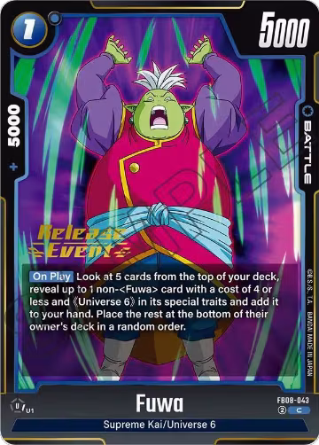 Fuwa (FB08-043), Saiyan's Pride Release Event Cards — DB Fusion card price