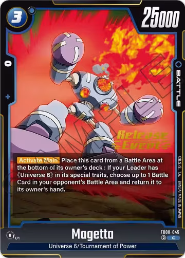Magetta (FB08-045), Saiyan's Pride Release Event Cards — DB Fusion card price