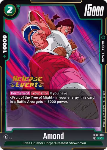 Amond (FB08-050), Saiyan's Pride Release Event Cards — DB Fusion card price