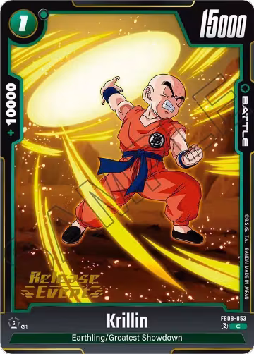 Krillin - FB08-053 (FB08-053), Saiyan's Pride Release Event Cards — DB Fusion card price