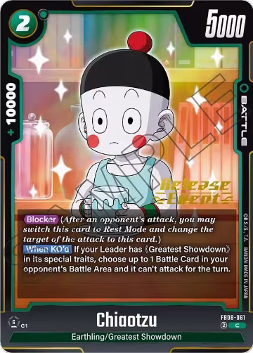Chiaotzu (FB08-061), Saiyan's Pride Release Event Cards — DB Fusion card price