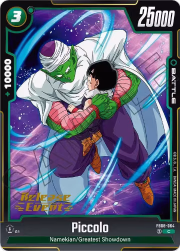 Piccolo - FB08-064 (FB08-064), Saiyan's Pride Release Event Cards — DB Fusion card price