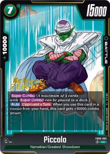 Piccolo - FB08-065 (FB08-065), Saiyan's Pride Release Event Cards — DB Fusion card price