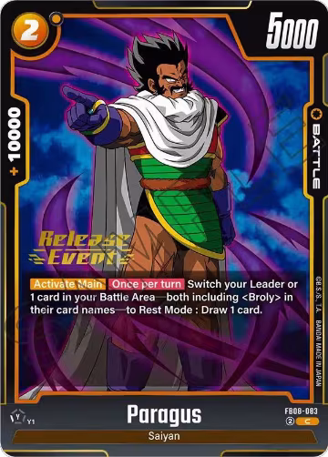 Paragus - FB08-083 (FB08-083), Saiyan's Pride Release Event Cards — DB Fusion card price