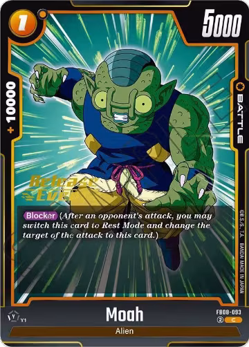 Moah (FB08-093), Saiyan's Pride Release Event Cards — DB Fusion card price