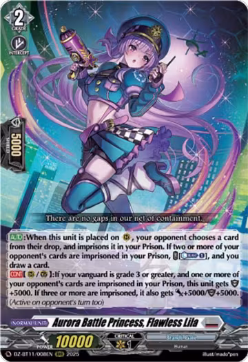 Aurora Battle Princess, Flawless Lila (DZ-BT11/008EN), DZ-BT11: Symphony of Might & Bloom — Vanguard card price