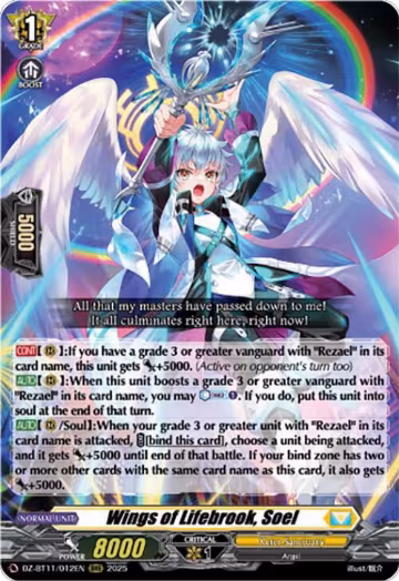 Wings of Lifebrook, Soel (DZ-BT11/012EN), DZ-BT11: Symphony of Might & Bloom — Vanguard card price