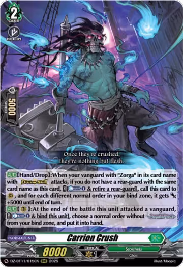 Carrion Crush (DZ-BT11/015EN), DZ-BT11: Symphony of Might & Bloom — Vanguard card price