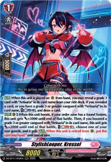 StylishLooper, Kressel (DZ-BT11/018EN), DZ-BT11: Symphony of Might & Bloom — Vanguard card price