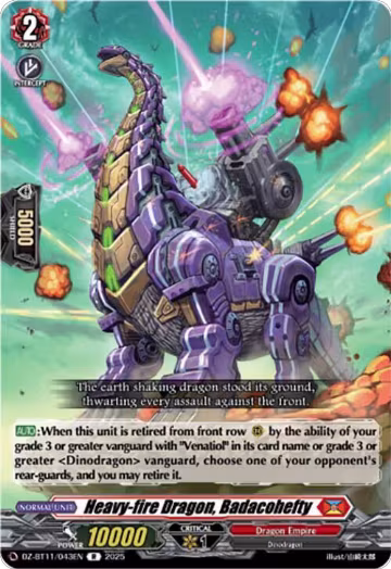 Heavy-fire Dragon, Badacohefty (DZ-BT11/043EN), DZ-BT11: Symphony of Might & Bloom — Vanguard card price