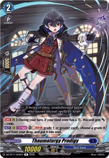 Thaumaturgy Prodigy (DZ-BT11/048EN), DZ-BT11: Symphony of Might & Bloom — Vanguard card price