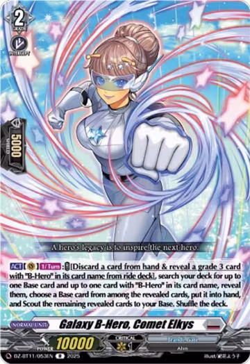 Galaxy B-Hero, Comet Elkys (DZ-BT11/053EN), DZ-BT11: Symphony of Might & Bloom — Vanguard card price