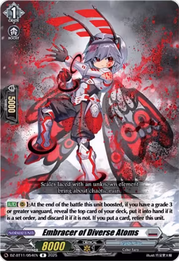 Embracer of Diverse Atoms (DZ-BT11/054EN), DZ-BT11: Symphony of Might & Bloom — Vanguard card price