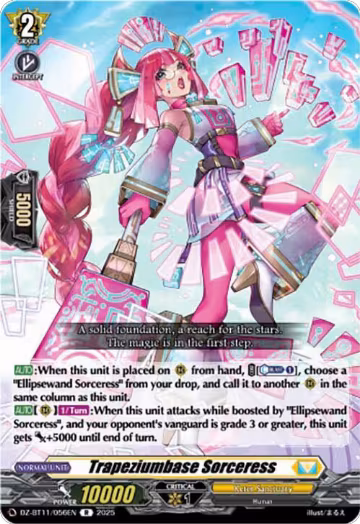 Trapeziumbase Sorceress (DZ-BT11/056EN), DZ-BT11: Symphony of Might & Bloom — Vanguard card price