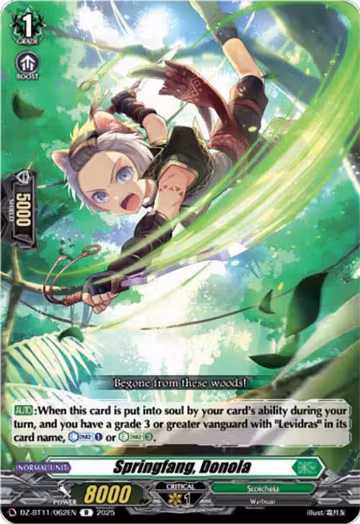 Springfang, Donola (DZ-BT11/062EN), DZ-BT11: Symphony of Might & Bloom — Vanguard card price