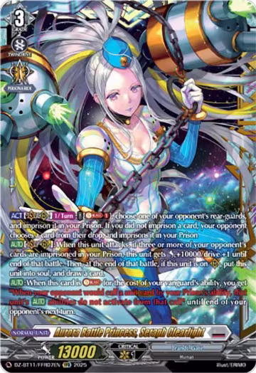 Aurora Battle Princess, Seraph Clearlight (FFR) (DZ-BT11/FFR07EN), DZ-BT11: Symphony of Might & Bloom — Vanguard card price