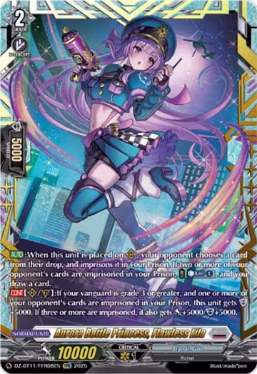 Aurora Battle Princess, Flawless Lila (FFR) (DZ-BT11/FFR08EN), DZ-BT11: Symphony of Might & Bloom — Vanguard card price