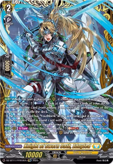 Knight of Sworn Oath, Ednyfed (FFR) (DZ-BT11/FFR10EN), DZ-BT11: Symphony of Might & Bloom — Vanguard card price