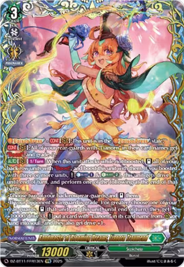 Bandmaster of Blooming Dreams, Lianorn Traumend (FFR) (DZ-BT11/FFR13EN), DZ-BT11: Symphony of Might & Bloom — Vanguard card price