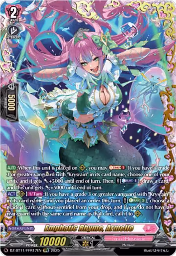 Emphatic Rhyme, Armelle (FFR) (DZ-BT11/FFR17EN), DZ-BT11: Symphony of Might & Bloom — Vanguard card price