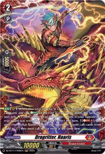Dragritter, Haaris (FR) (DZ-BT11/FR06EN), DZ-BT11: Symphony of Might & Bloom — Vanguard card price