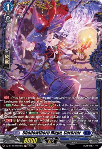 Shadowthorn Mage, Corbriar (FR) (DZ-BT11/FR11EN), DZ-BT11: Symphony of Might & Bloom — Vanguard card price