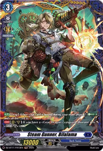 Steam Gunner, Bilalama (FR) (DZ-BT11/FR13EN), DZ-BT11: Symphony of Might & Bloom — Vanguard card price
