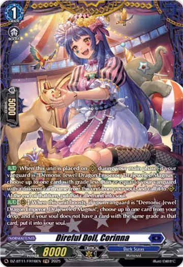 Direful Doll, Corinna (FR) (DZ-BT11/FR16EN), DZ-BT11: Symphony of Might & Bloom — Vanguard card price