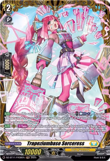 Trapeziumbase Sorceress (FR) (DZ-BT11/FR30EN), DZ-BT11: Symphony of Might & Bloom — Vanguard card price