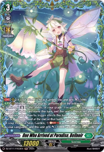One Who Arrived at Paradise, Bellnoir (FR) (DZ-BT11/FR33EN), DZ-BT11: Symphony of Might & Bloom — Vanguard card price