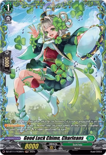 Good Luck Chime, Charleans (FR) (DZ-BT11/FR39EN), DZ-BT11: Symphony of Might & Bloom — Vanguard card price