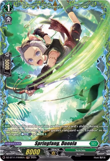 Springfang, Donola (FR) (DZ-BT11/FR40EN), DZ-BT11: Symphony of Might & Bloom — Vanguard card price