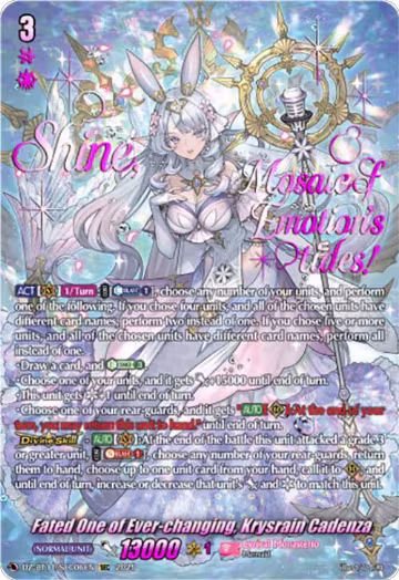 Fated One of Ever-changing, Krysrain Cadenza (SEC) (DZ-BT11/SEC06EN), DZ-BT11: Symphony of Might & Bloom — Vanguard card price