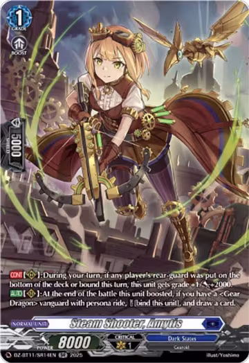 Steam Shooter, Amytis (SR) (DZ-BT11/SR14EN), DZ-BT11: Symphony of Might & Bloom — Vanguard card price