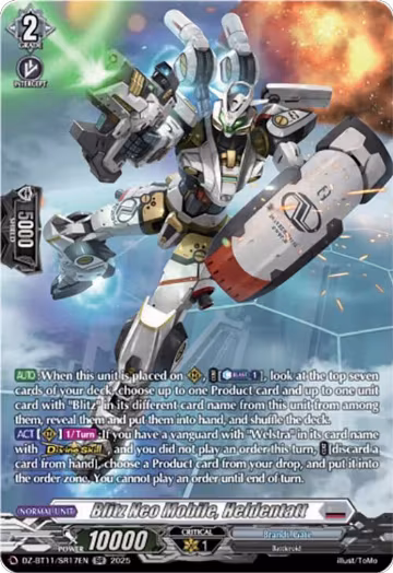Blitz Neo Mobile, Heldentatt (SR) (DZ-BT11/SR17EN), DZ-BT11: Symphony of Might & Bloom — Vanguard card price