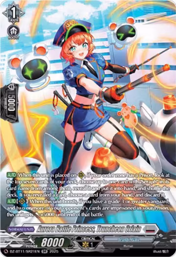 Aurora Battle Princess, Truncheon Orlain (SR) (DZ-BT11/SR21EN), DZ-BT11: Symphony of Might & Bloom — Vanguard card price