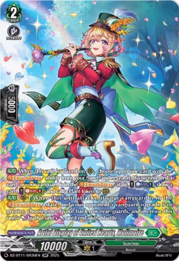 Artful Display of United Hearts, Mollmoire (SR) (DZ-BT11/SR30EN), DZ-BT11: Symphony of Might & Bloom — Vanguard card price