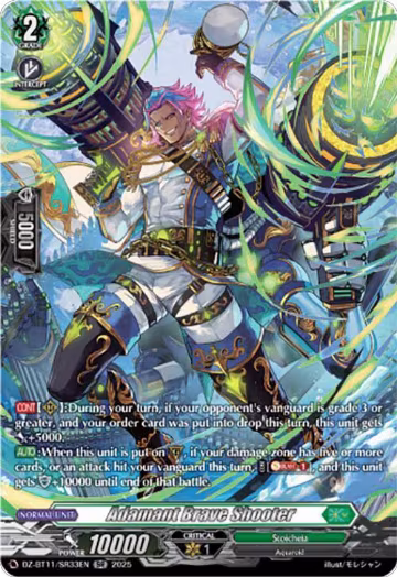 Adamant Brave Shooter (SR) (DZ-BT11/SR33EN), DZ-BT11: Symphony of Might & Bloom — Vanguard card price