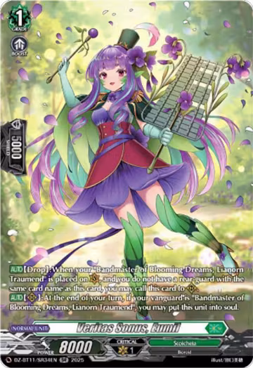 Veritas Sonus, Eumil (SR) (DZ-BT11/SR34EN), DZ-BT11: Symphony of Might & Bloom — Vanguard card price