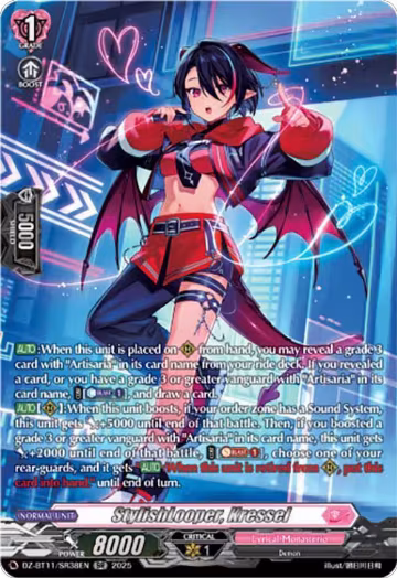 StylishLooper, Kressel (SR) (DZ-BT11/SR38EN), DZ-BT11: Symphony of Might & Bloom — Vanguard card price