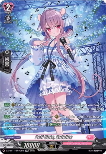 Peti Cute, Suloine (SR) (DZ-BT11/SR40EN), DZ-BT11: Symphony of Might & Bloom — Vanguard card price