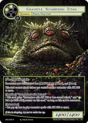 Grashzle Slumbering Titan (JRV-039 R), Journey to Ravidra — Force of Will card price