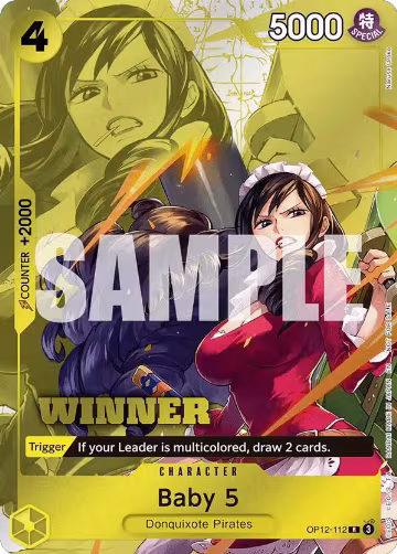 Baby 5 (Winner Pack 2026 Vol. 1) (OP12-112), One Piece Promotion Cards — One Piece card price