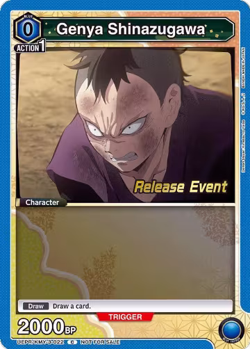 Genya Shinazugawa (022) (UEPR/KMY-3-022), UEX05BT: Demon Slayer: Kimetsu no Yaiba Vol.2 Release Event Cards — Union Arena card price